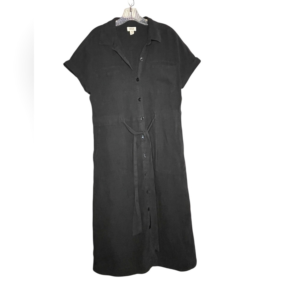 a.n.a Black Maxi Linen Blend Dress_M